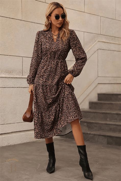 vestito leopardato invernale